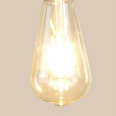 3-Light Cluster Pendant Light Minimalist Style Exposed Shape Metal Hanging Lights