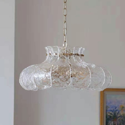 6-Light Pendant Light Fixtures ​Minimalist Style Dome Shape Metal Chandelier Lamp
