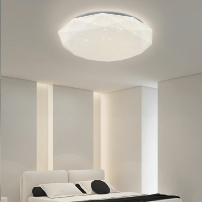 Circular Ring Flush Mount Ceiling Light Fixture Black Modern Close to Ceiling Lamp for Living Room