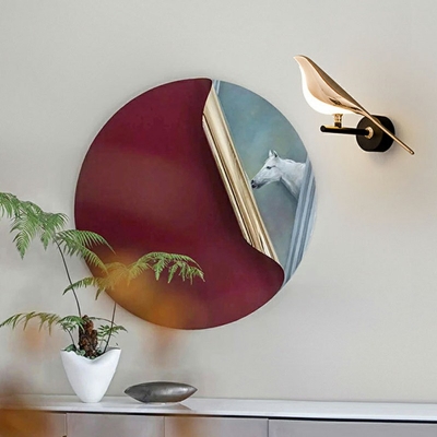 Modern Creative Pigeon Shape Sconce Wall Light for Sofa Background Wall and Bedroom