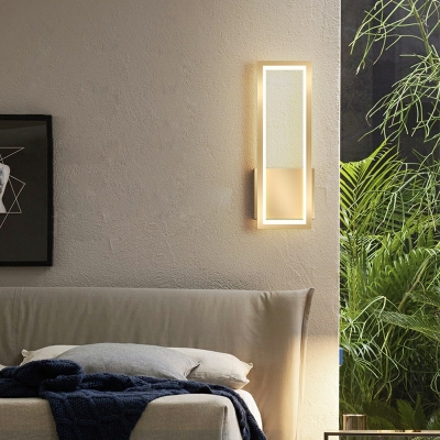 Modern Style LED Wall Sconce Light Nordic Style Metal Acrylic Wall Light for Bedside Aisle