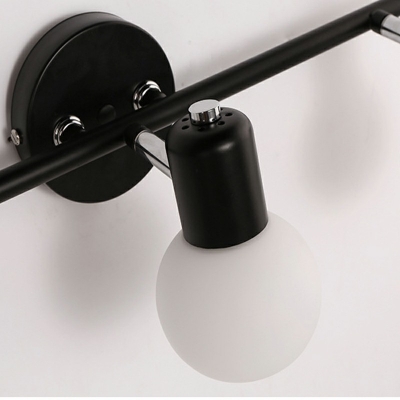 Modern Style LED Wall Sconce Light Nordic Style Metal Glass Vanity Light for Bathroom Dressing Table