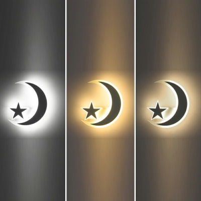 Modern Wall Mounted Lights Moon Wall Mounted Lighting for Children's Room