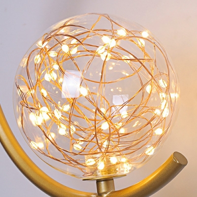 Modern Wall Sconce Light Fixture Glass Globe Wall Hanging Lights for Bedroom