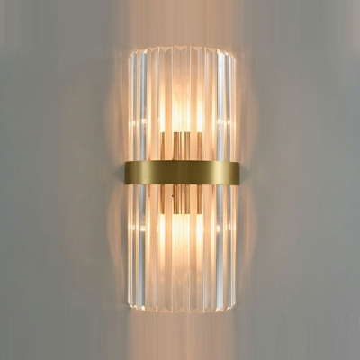 2-Light Sconce Light Fixtures ​Modernist Style Cylinder Shape Metal Wall Lighting Idea