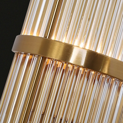 3-Light Sconce Lights Simplicity Style Rectangle Shape Metal Wall Mount Lighting