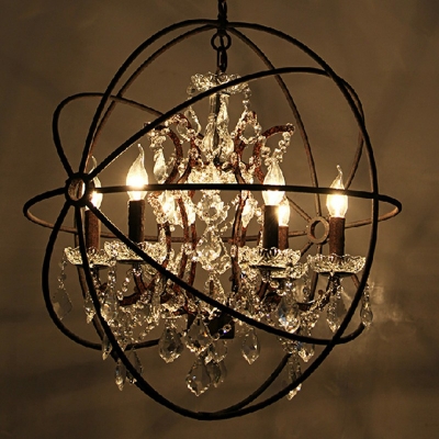 European Style Hanging Lights 6 Light Chandelier for Living Room