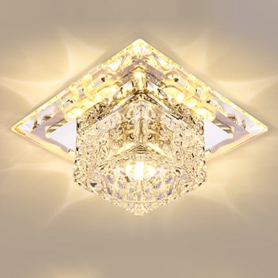 Modern Concealed Crystal Decorative Ceiling Light Fixture for Hotel Bar and Dinning Room
