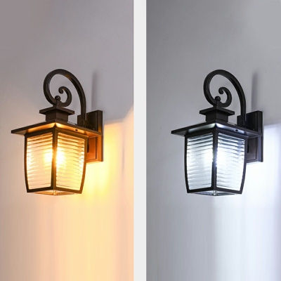 Modern Style Glass Wall Light Nordic Style Minimalism Wall Sconce Light for Courtyard Aisle