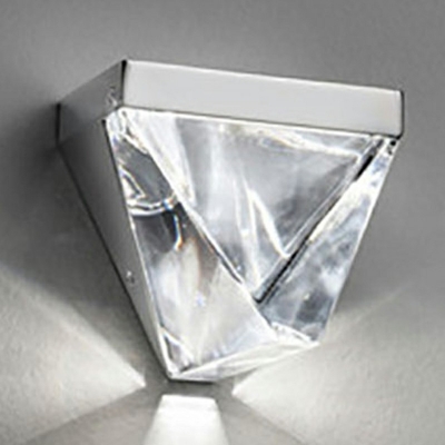 Postmodern Style Flush Mount Wall Sconce Warm Light Crystal Wall Sconces for Living Room