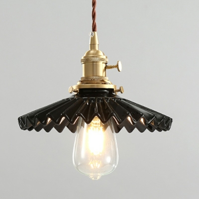 1 Light Industrial Hanging Pendnant Lamp Vintage Rustic Pendant Lighting Fixtures for Bedroom