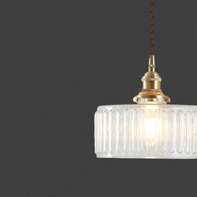 Industrial Hanging Lamp Kit Glass Hanging Pendant Lights for Dining Room