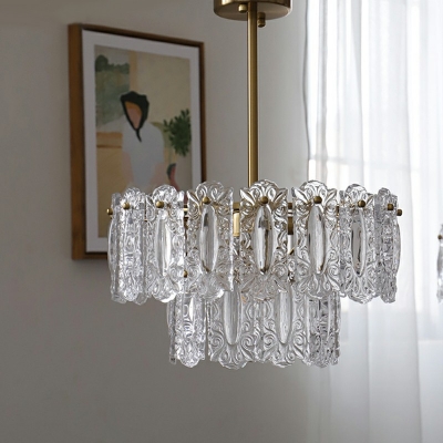 Modern Style LED Chandelier Light Nordic Style Glass Pendant Light for Living Room