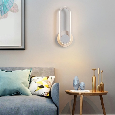 Modern Style LED Wall Sconce Light Nordic Style Metal Acrylic Third Gear Wall Light for Bedside