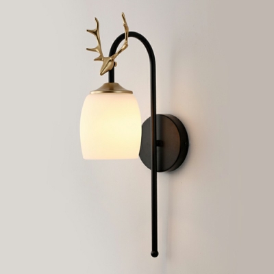 1-Light Sconce Lights Simplicity Style Antlers Shape Metal Wall Mounted Reading Lights