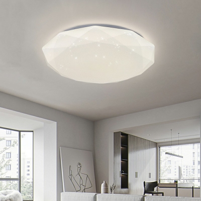 Circular Ring Flush Mount Ceiling Light Fixture Black Modern Close to Ceiling Lamp for Living Room