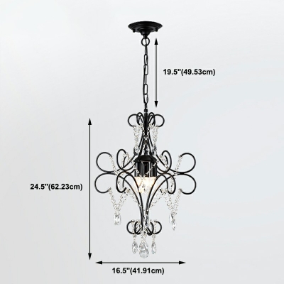 European Style Hanging Lights 3 Light Chandelier for Hotel Lobby Dining Room