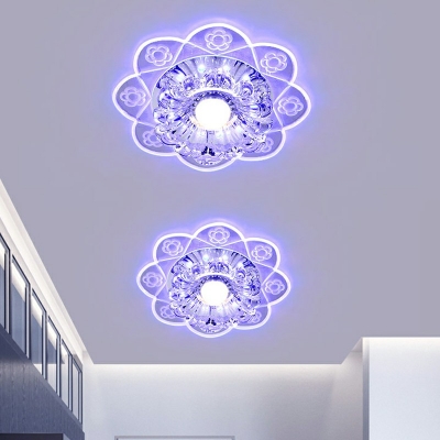 Modern Concealed Crystal Decorative Ceiling light for Hotel Bar and Dinning Room