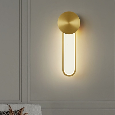 Modern Style LED Wall Sconce Light Minimalism Style Metal Acrylic Third Gear Wall Light for Living Room Bedside