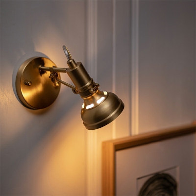 Nordic Style LED Wall Sconce Light Industrial Style Metal Wall Light for Bedside Aisle