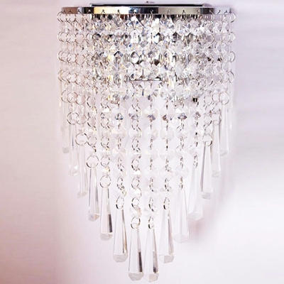 Postmodern Wall Sconce Crystal 1 Light Wall Mounted Light for Living Room
