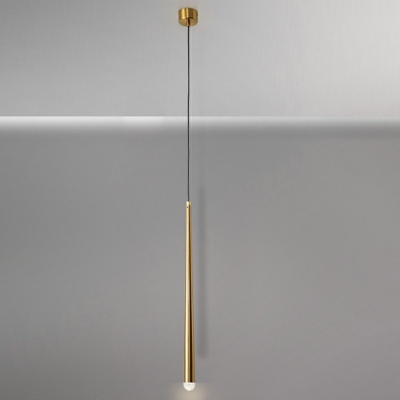 1 Light Acrylic Gold Pendants Light Fixtures Modern Dinning Room Hanging Ceiling Light