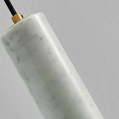 1-Light Pendant Light Fixtures Simplicity Style Liner Shape Metal Suspension Light
