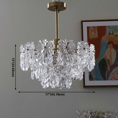 5-Light Pendant Lights Modernist Style Geometry Shape Metal Chandelier Lighting
