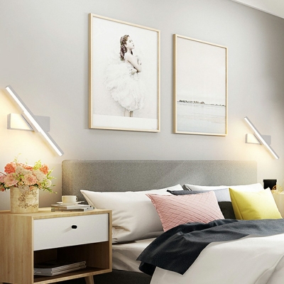 Adjustable Modern Indoor Wall Sconces Modern 1 Light Minimalist Flush Wall Sconce for Bedroom