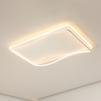 Modern Style LED Flushmount Light Minimalism Style Metal Acrylic Celling Light for Living Room