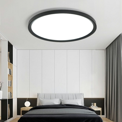 Ring LED Light Modern Macaron Flush Mount Ceiling Light Fixture Minimalist Ceiling Light for Bedroom