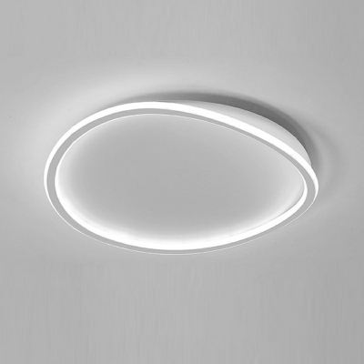 Flush Mount Lamp Fixtures Round Shade Modern Style Acrylic Led Surface Mount Ceiling Lights for Dining Room