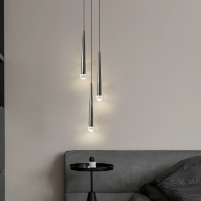 1 Light Modern Acrylic Hanging Ceiling Light Minimalism Pendants Light Fixtures for Bedroom