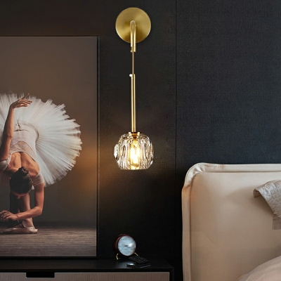1-Light Sconce Light Fixtures Modernist Style Ball Shape Metal Wall Lighting Ideas
