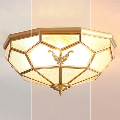 Creative Glass Colonial Style Ceiling light for Corridor Hallway and Bedroom