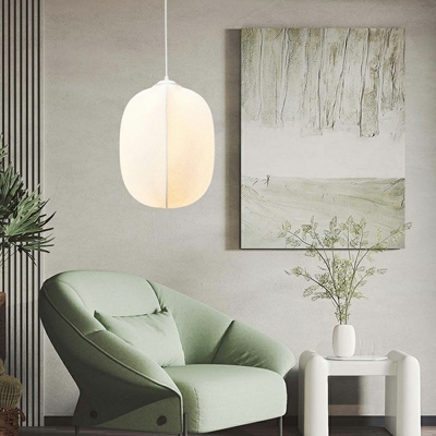 Modern Style Fabric Pendant Light Nordic Style Minimalism Hanging Light for Living Room