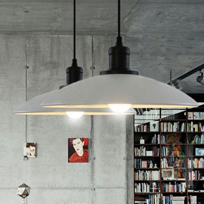 1-Light Hanging Pendant Lights Industrial Style Cone Shape Metal Down Lighting