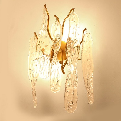 1-Light Sconce Lamp Minimal Style Geometric Shape Metal Wall Lighting Fixtures