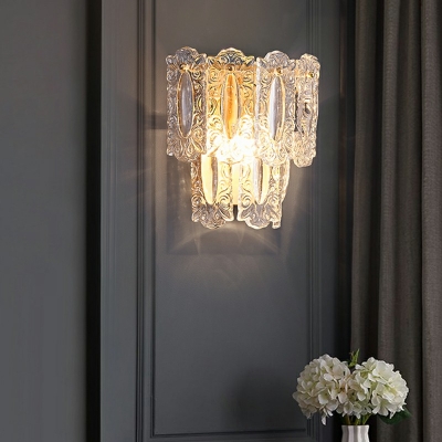1-Light Sconce Lights Contemporary Style Geometric Shape Metal Wall Lighting Ideas
