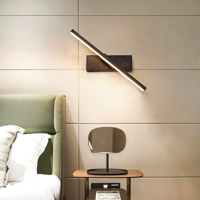 Adjustable Modern Indoor Wall Sconces Modern 1 Light Minimalist Flush Wall Sconce for Bedroom