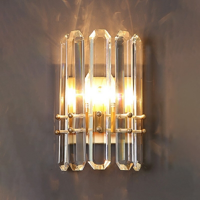 Creative Crystal Warm Sconces for Corridor Bedroom Bedside and Television Background Wall