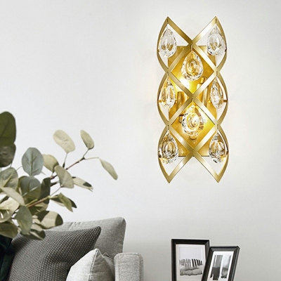 Postmodern Wall Mounted Light Lamps Crystal Wall Sconce for Bedroom