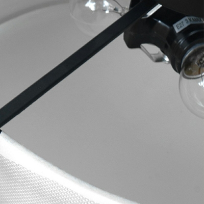 Traditional Geometric Flush Mount Lighting Fixtures Fabric Flush Chandelier
