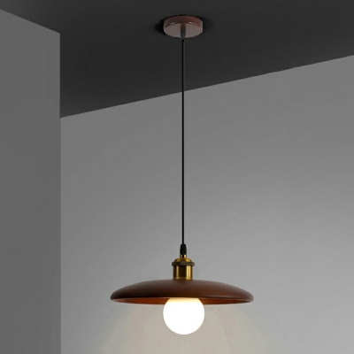 Wood Contemporary Pendant Lights Basic 1 Light Modern Simplicity Suspension Lamp for Bedroom