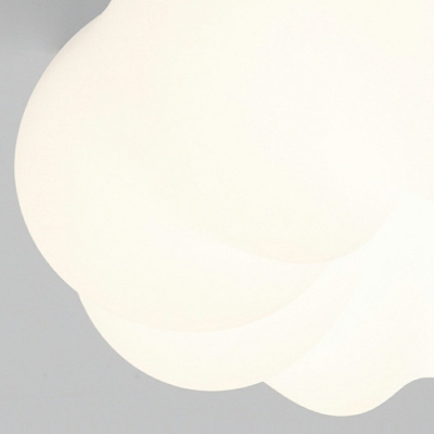 1-Light Flush Mount ​Minimalist Style Clound Shape Metal Ceiling Lighting