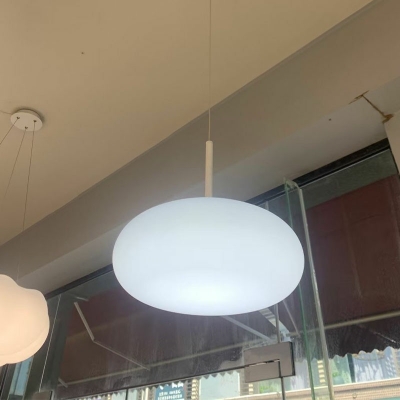 1-Light Hanging Lighting Minimalist Style Geometry Shape Metal Pendant Light Fixture