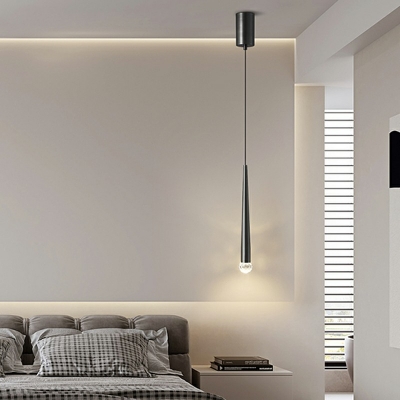 1 Light Modern Acrylic Hanging Ceiling Light Minimalism Pendants Light Fixtures for Bedroom