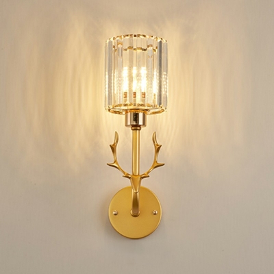 1-Light Sconce Light Modernist Style Cylinder Shape Metal Wall Lighting Ideas