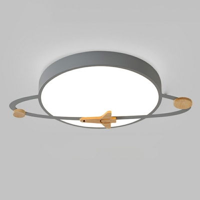 Contemporary Planet Ceiling Mount Light Fixture Acrylic Close to Ceiling Lamp