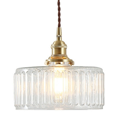 Industrial Hanging Lamp Kit Glass Hanging Pendant Lights for Dining Room
